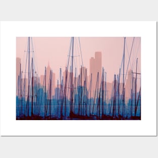 City Harbour Skyline Posters and Art